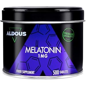500 Comprimés Melatonine 1 mg | 500 nuits (+ 16 mois) | Mélatonine pure | Mélatonine contre l’insomnie, Mieux Dormir | Mélatonine pour bien dormir | Complement Alimentaire Fatigue | Fabriqué dans l’UE