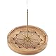 Toivize Räucherstäbchen Halter, Holzlotus Räucherstäbchenhalter Räucherstäbchenhalter Lotus mit Aschefänger für Meditation, Yoga und Heimdekoration