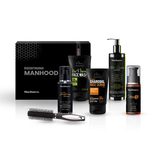 Image of Men Deserve Men Grooming Kit for Face and Hair Car