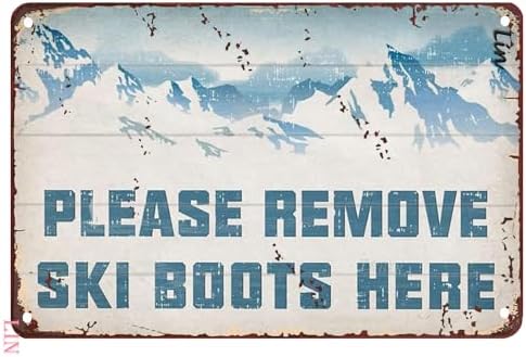 Ski Lodge Signs Snow Mountain Ski Metal Sign Vintage Ski Resort D...