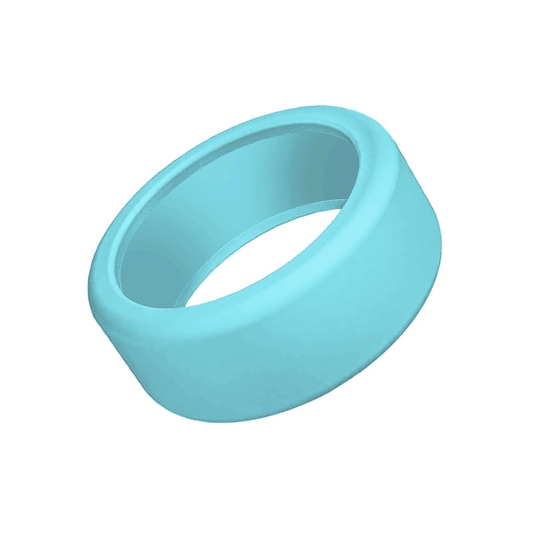 Smart Ring Silicone Cover Compatible with Oura Ring Gen 3, Gabit Ring- Lightweight Silicone Smart Ring Protector, Skin Friendly Case for Working Out, (S for 6 7 8 9 10) Cyan-picture-11