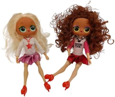 HobiShop LOL 2'li Liya Bebek Saçlı Bebek 8287,Aksesuarlı Oyuncak Model Figür - Görsel 2
