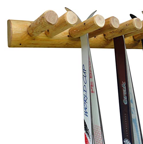 14 Place Wall Ski Rack, Natural #TOP24