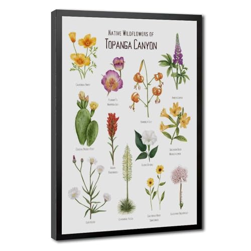 Toile Topanga Canyon Wildflowers pour illuminer votre chambre à coucher