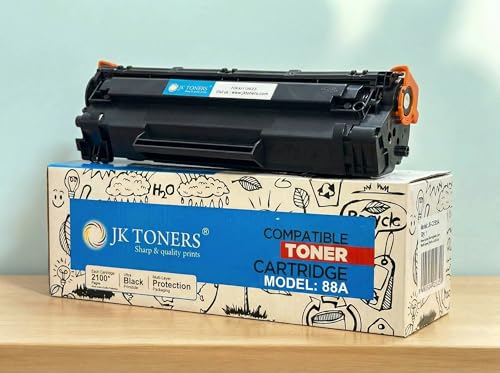 Image of Jk toners 88A Toner Cartridge for P1007, P1008, P1106, P1108, M202, M202n, M202dw, M126nw, M128fn, M128fw, M226dw, M226dn, M1136, M1213nf, M1216nfh, M1218nfs | High Page Yield - 1500