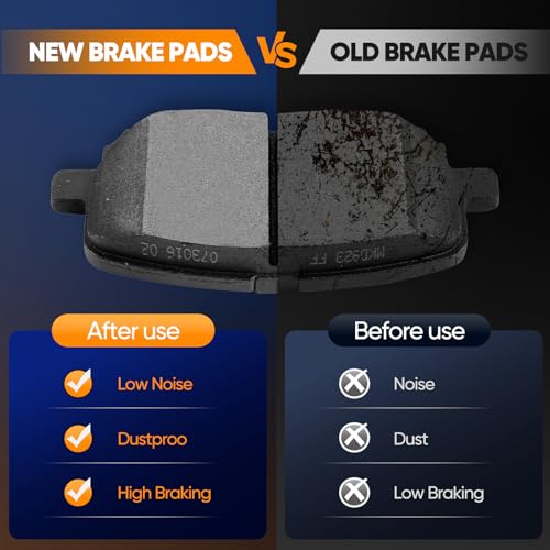 Image of ECCPP D923 4pcs Front Disc Brake Pads Kits For Toyota For Corolla 2003-2008
