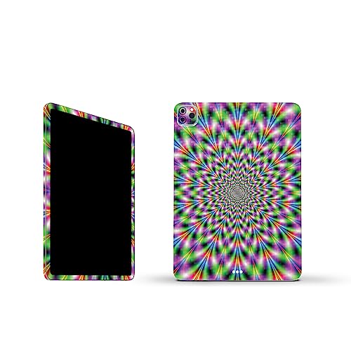 Image of MightySkins Carbon Fiber Skin Compatible with Apple iPad Pro 11 inch M2 4th Gen (2022) Full Wrap Kit - Hypnosis | Protective, Durable Textured Carbon Fiber Finish | Easy to Apply | Made in The USA