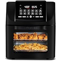 14QT Gourmia All-in-One Air Fryer Oven with 12 Presets (Black) only .00: eDeal Info