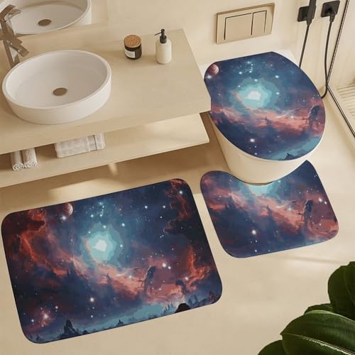 Ensemble rideau de douche Space pour une salle de bain moderne