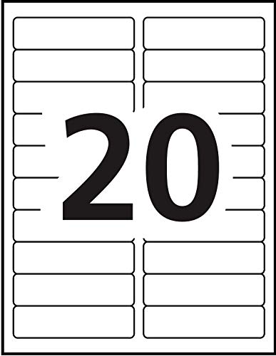 Avery White Rectangle Labels, 1" X 4" Rectangle Label with Easy Peel for Laser/Inkjet Printers, Shipping/Addressing, Permanent Labels, Printable Blank 2000 Labels, (5161) Made in C image 4