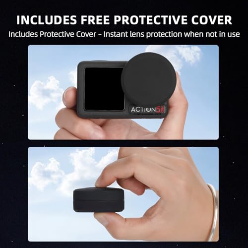 Lente gran angular de 180 FOV compatible con accesorios DJI OSMO Action 5 Pro 7