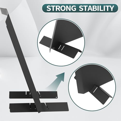 Permade Firebacks for Fireplace-Stainless Steel Fireback with Adjustable Feet, 20\" x 20\" Fireplace Heat Reflector, Fireplace Back Plates, Painted Black Heat-Resistant Material for Wall Protection - Thumbnail 7