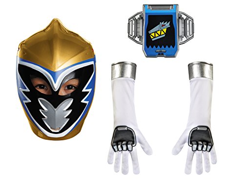 Disguise 82820 Gold Ranger Dino Charge Child Accessory Kit Costume, One Color, One Size Child