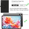 Funda para Tablet TECLAST P30T 10.1 Pulgadas, Funda de Cuero PU Premium con Tapa Plegable y Soporte, Protectora con Correa de Mano y Imán 4