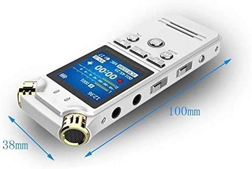 Cyfrowy dyktafon 8 GB 1536 kb/s, wysoka jakość nagrywania, redukcja szumów, łatwa obsługa, automatyczna aktywacja, dyktafon MP3, do wykładu, rozmowy kwalifikacyjnej