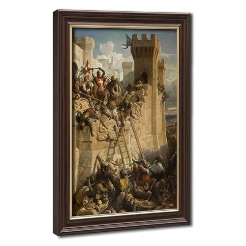 Impression sur toile Siege of Acre Papety tableau suspendu 20x30 cm