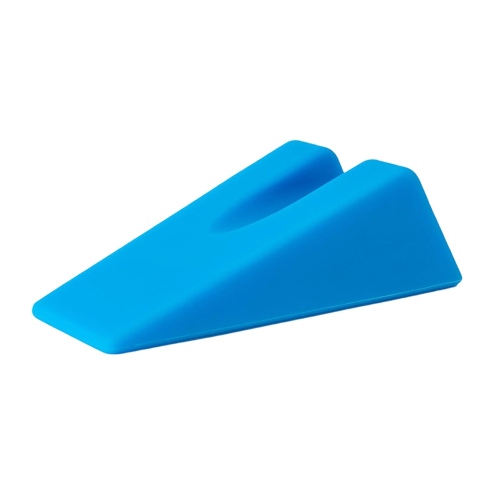 MERIGLARE Almohada de Respaldo Triangular Cojín con Inclinación para Descanso en Cama Almohada para Leer Y Ver Televisión Material Antideslizante Silicona, Azul, Individual