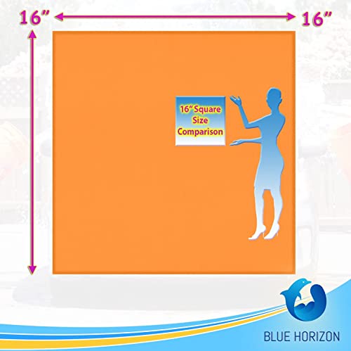 Blue Horizon Microfiber Cleaning Towels (Mix Color, 16" X 16") #TOP4