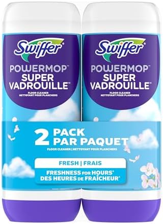 Swiffer Power Mop Refill Solution, Floor Cleaner for Mopping Tile...