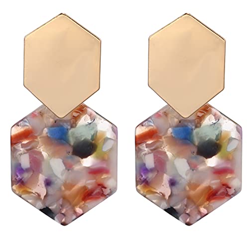 Boucles d'oreilles vintage en métal motif serpent cadeau idéal bijoux géométriques