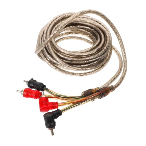 JECOMPRIS Câble Audio Voiture 5m Câble Haut-parleur Pour Caisson De Basses Kit Câblage Audio Voiture Connecteur Fiable Son Haute Installation Polyvalente
