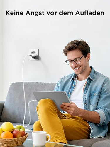 USB C Ladegerät, 2 Pack 20W USB-C Charger, iPhone Ladegerät USBC Adapter Stecker Handy ladegeräte PD 3.0, Schnellladegerät USBC Netzteil für iPhone 17/16/15/14, Netzstecker Ladestecker für Samsung