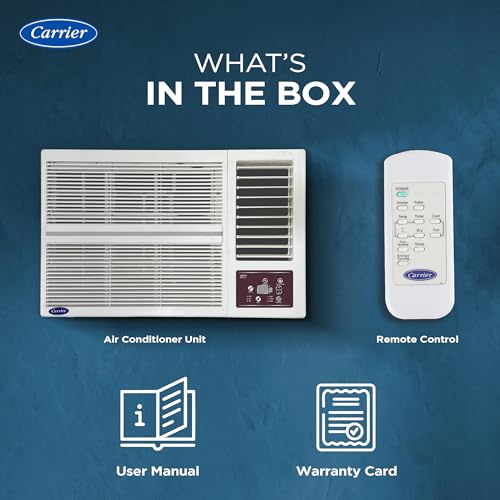 Image of Carrier 1.5 Ton 3 Star, New Star rated, Inverter Window AC (Copper, Turbo mode for Faster Cooling, Energy Saver Mode, Dry Function, Auto Timer and Dust Filter,New star Rating, Estra Gxi (P)-CIW19SC3R36F1, White)