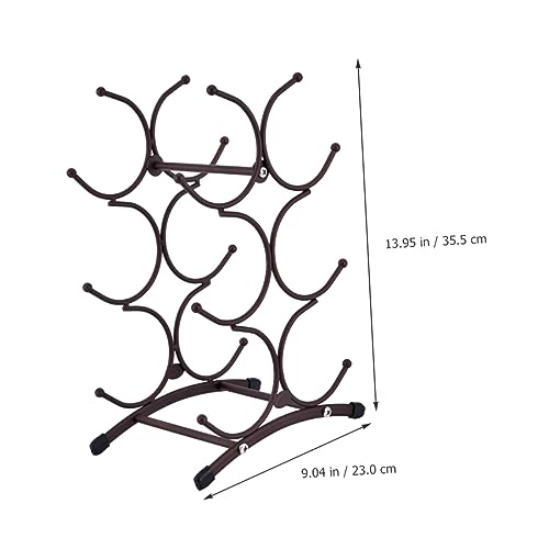 Porte-bouteilles de vin support à vin décoratif pour rangement de bouteille intérieur - 3