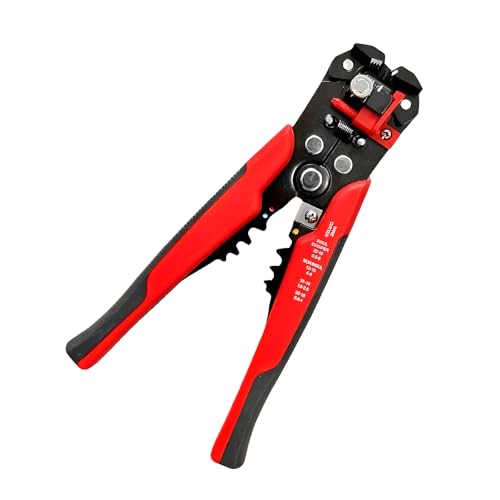 FUZVOL AWG 10-22 Wire Stripper, 3 in 1 Electrical Wire Cutters and Terminal Crimping Tool, Pressure Adjustable Rotary Switch, SK5 Cutter for Electricians Circuit and Distribution Box Repairs