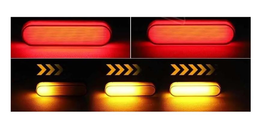 FRENO TRASERA LED Luz de freno trasera para furgoneta camión 24 V 12 34 LED luces circulación diurna universal para motocicleta coche y remolque