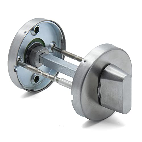 APECS WC-Rosettenbeschläge für Innentüren, Badezimmer, WC-Türschloss, hochwertige Türbeschläge aus INOX-Stahl AISI 304