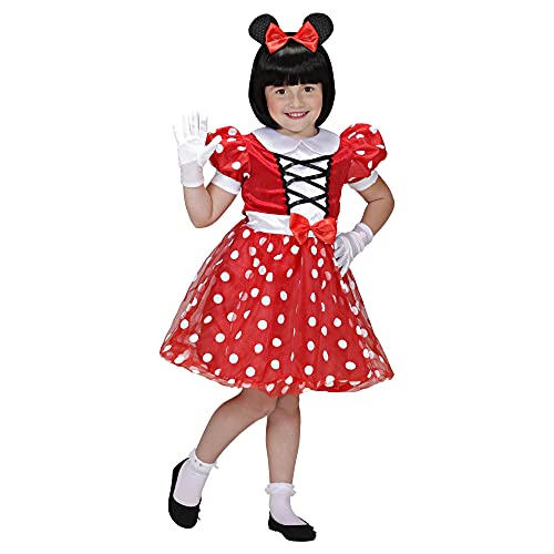 W WIDMANN MILANO Party Fashion - Kinderkostüm Mäuschen, Kleid mit Ohren, Verkleidung Karneval