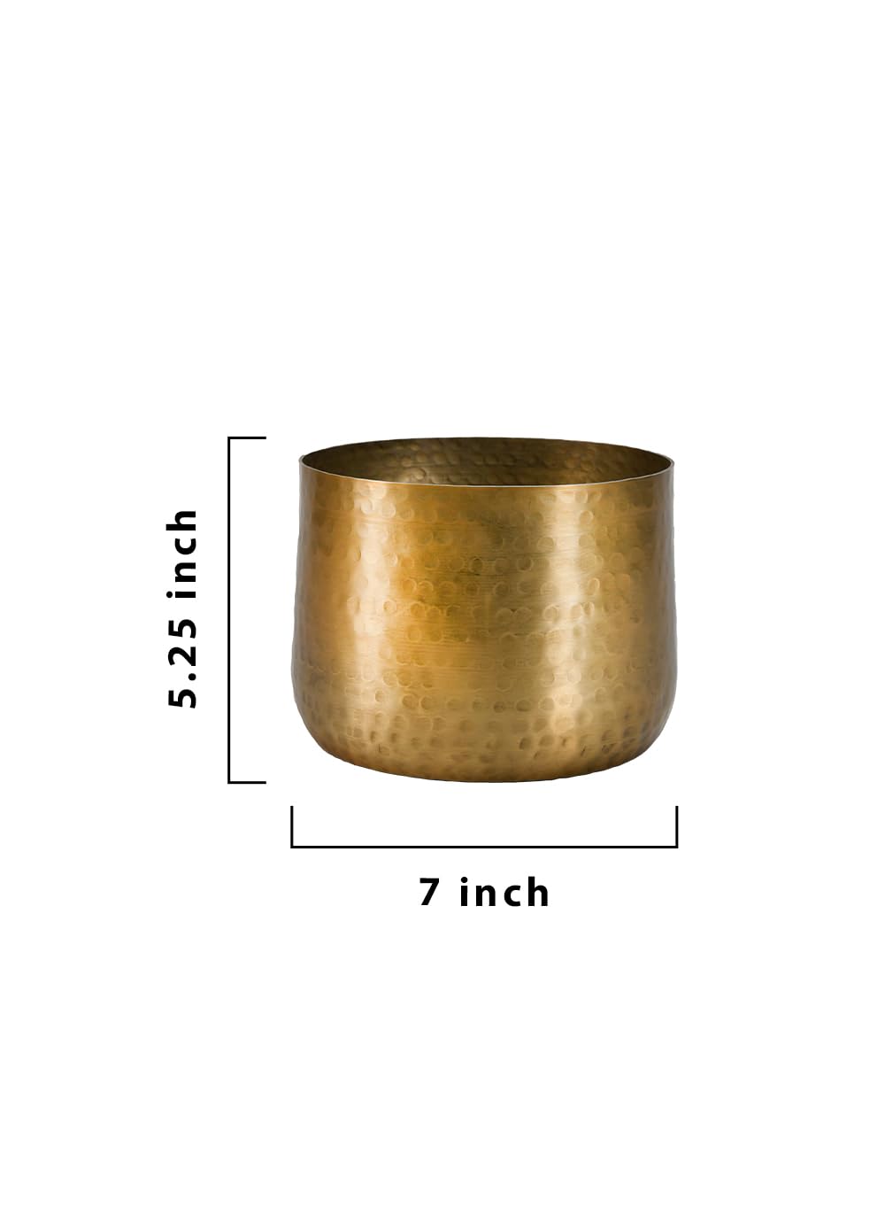 Amazon.com: Serene Spaces Living Antique Brass Look Gold Hammered