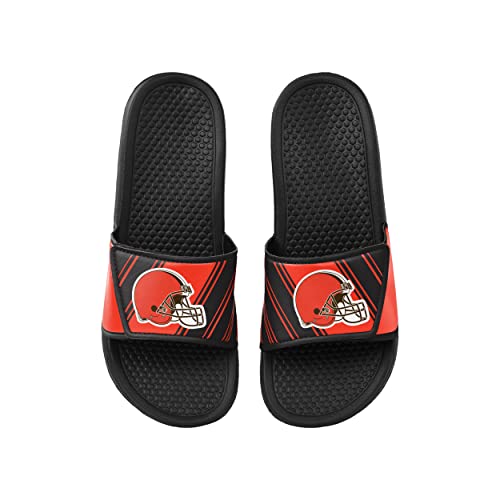 Image of FOCO mens NFL Team Logo Legacy Sport Slide Sandals