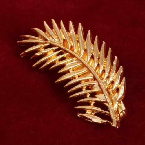 Image of Touchstone Indian Bollywood Handcrafted Designer Jewelry Brooch Lapel Pin in Gold Or Silver Tone for Women.