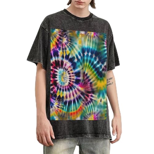 T-shirt vintage délavé ample homme pour éliminer l'inconfort en été