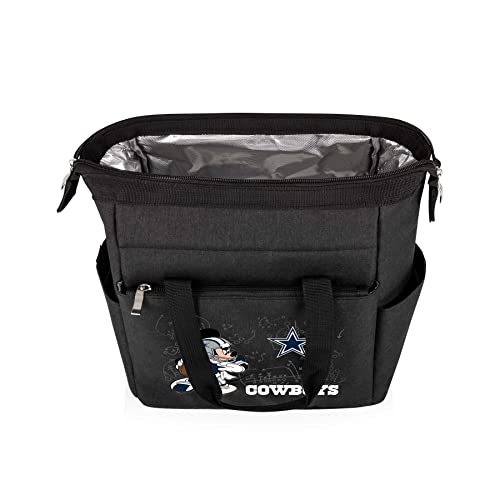 Image of PICNIC TIME NFL Mickey Mouse On The Go Lunch Bag - Soft Cooler Lunch Box - Insulated Lunch Bag, (Black)
