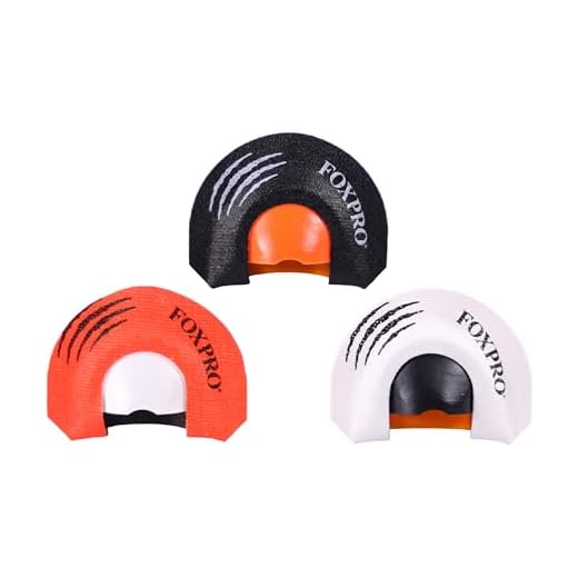 FOXPRO Howler Predator Mouth Call Combo Pack for Coyote Hunting Includes Three Domed Diaphragm Mouth Calls