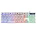 Mzshne Kabelgebundene Gaming-Tastatur, Gaming-Tastatur, 104 Tasten, mechanische Pelzkabelgebunden, USB-Tastaturen, RGB-LED-Hintergrundbeleuchtung für Overwatch LOL