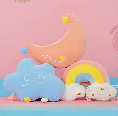 Rainbow Shaped Pillow, Home Decorative Creative Multicolor Cushion Arch Shaped Stuffed Plush Sofa Chairs Throw Pillows, Girls Kids Gift Bed Decoration Cushion (Rainbow)