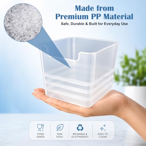 Image of JD FRESH Pack of 6 Fridge Storage Containers for Kitchen /Space Saving and Multiporpose Storage Organaizer for Dry Fruits, Vegetables, Grains, Kitchen Accessories Items for Home(Transparent)