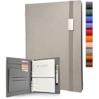 A5 Refillable Binder Hardcover Notebook w/ Pen Loop & Pockets (Various) only .50: eDeal Info