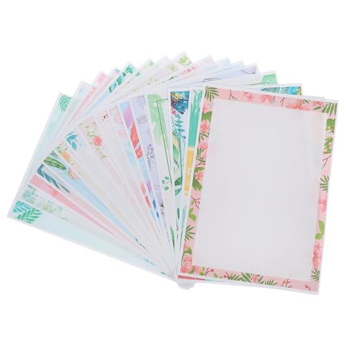 Papier à lettres BETOOKY à bordures délicates pour écrire des notes fluides et nettes