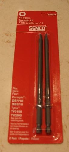 Senco DuraSpin #2 Square Bits, Duraspin DS110/DS210 Tyrex TY0100/TY0200 - EA0278