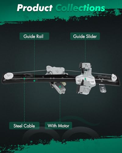 Image of SCITOO Power Window Regulator and Motor fit for 2013 2014 2015 2016 2017 2018 2019 for Buick Encore Front Right Side 751-547