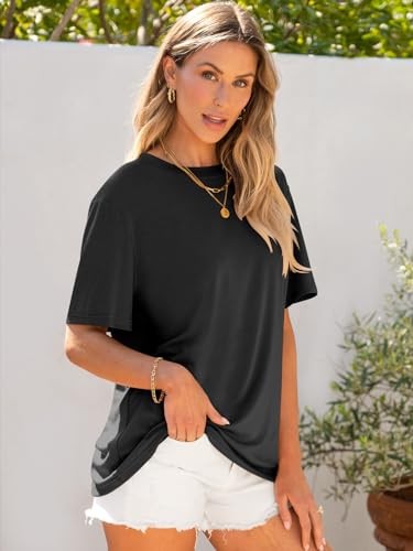 ANRABESS Womens Oversized T Shirts Short Sleeve Crewneck Tops Casual Loose Basic Tee Shirts 2025 Summer Trendy Outfits4