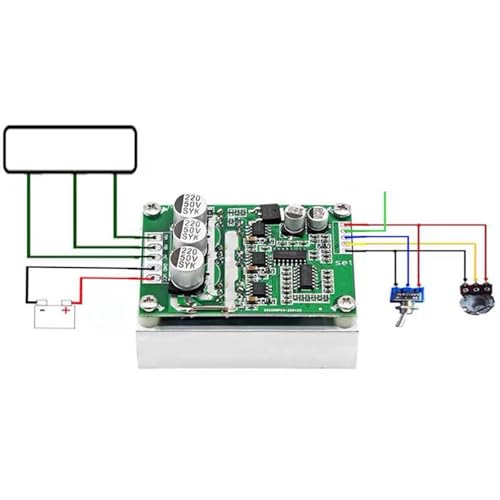 Image of Bldc Driver Board Control Switch Module Car Reversing Speed No Hall Bldc Motor
