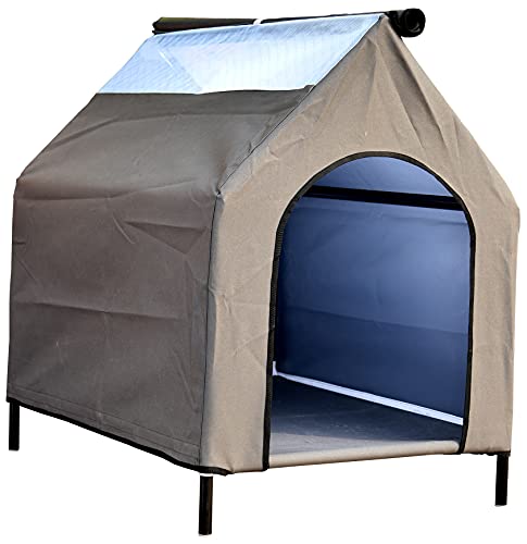 Image of Homecute Elevated Portable Pet House -(Grey)
