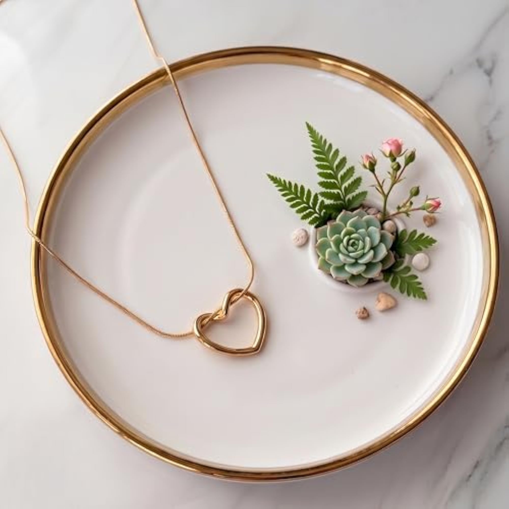 Stylish Waterproof Stainless Steel Chain Pendant Necklace Set