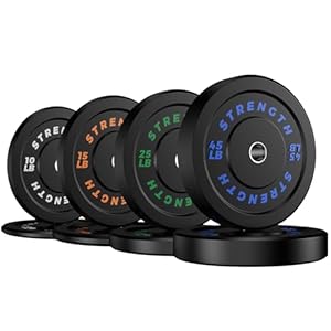 Olympic Bumper Plates Set – Virgin Rubber Weights for Strength Training